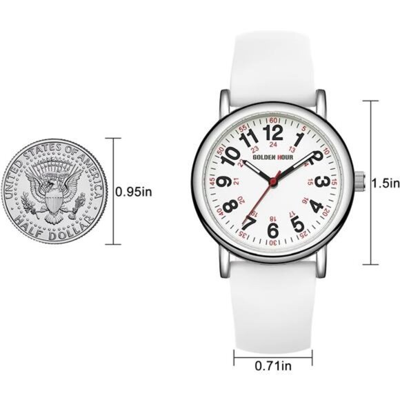 Waterproof Nurse Watch for Medical Professionals, Students Women Men - Picture 4 of 8